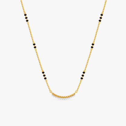 Gold Skanda Lab Grown Diamond Mangalsutra