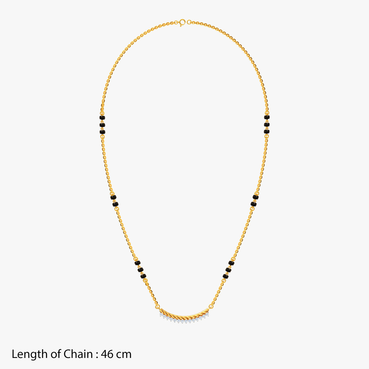 Gold Skanda Lab Grown Diamond Mangalsutra
