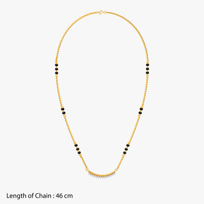 Gold Skanda Lab Grown Diamond Mangalsutra