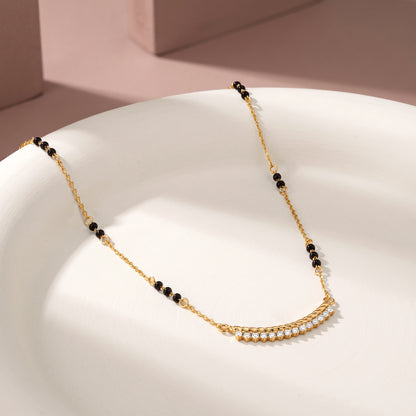 Gold Skanda Lab Grown Diamond Mangalsutra