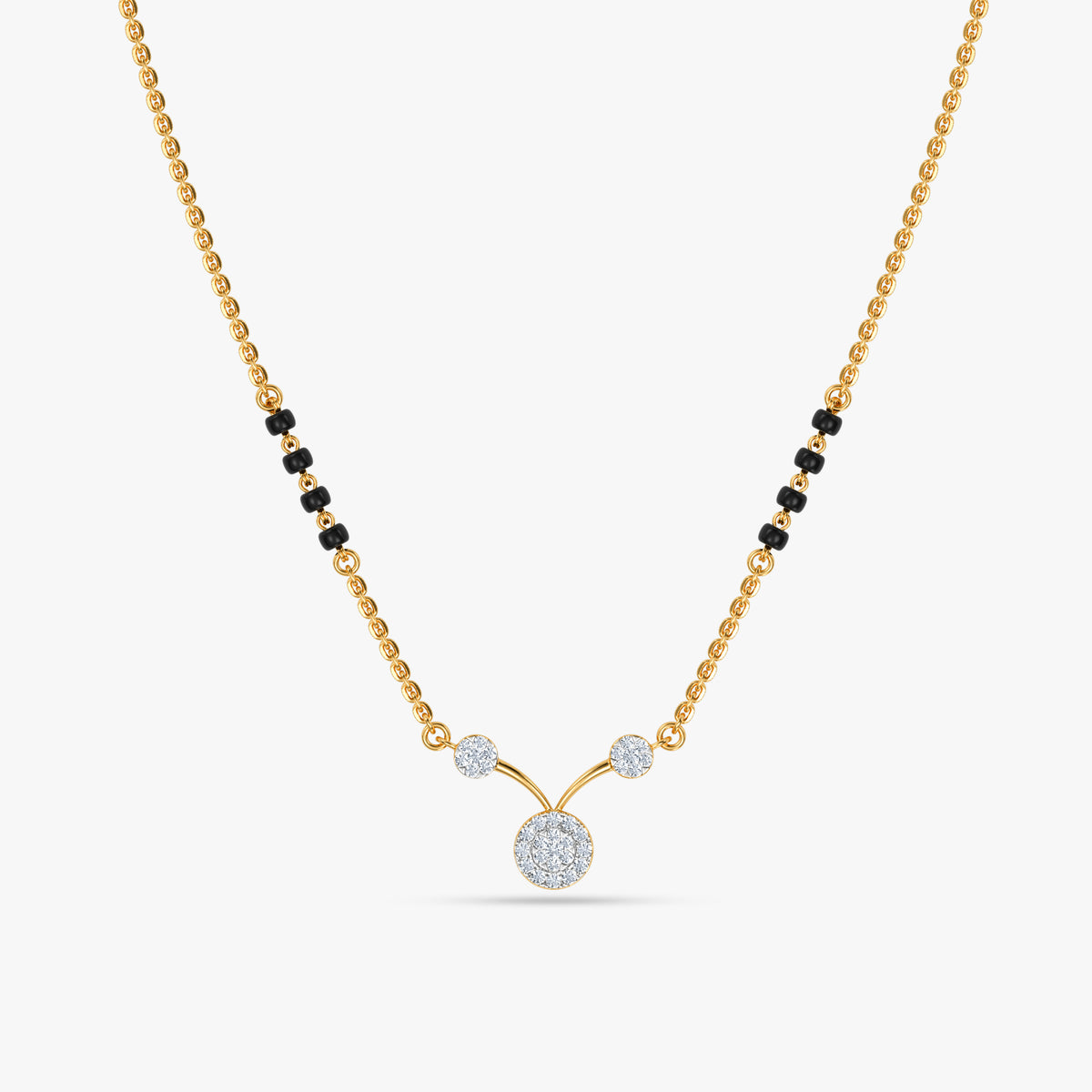 Gold Rudrani Lab Grown Diamond Mangalsutra