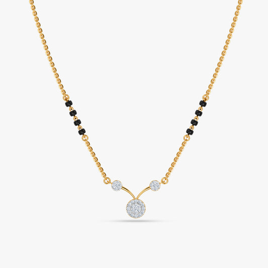 Gold Rudrani Lab Grown Diamond Mangalsutra