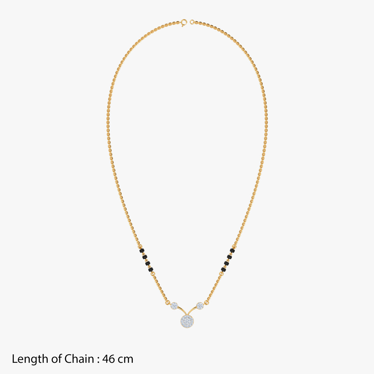 Gold Rudrani Lab Grown Diamond Mangalsutra