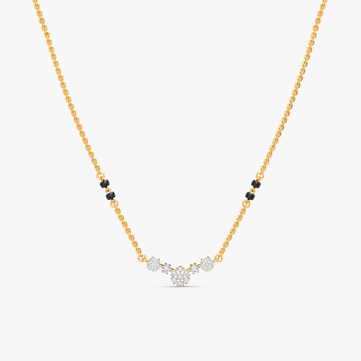 Gold Suchitra Lab Grown Diamond Mangalsutra