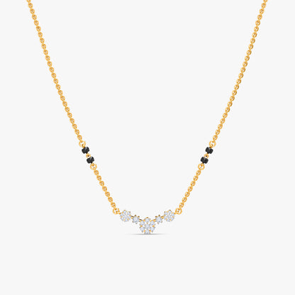Gold Suchitra Lab Grown Diamond Mangalsutra