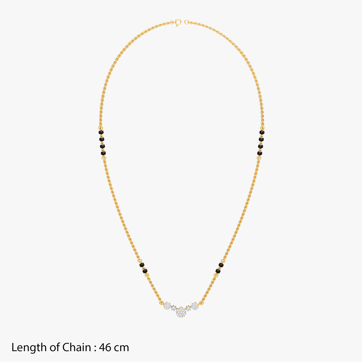 Gold Suchitra Lab Grown Diamond Mangalsutra