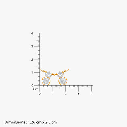 Gold Esha Lab Grown Diamond Mangalsutra