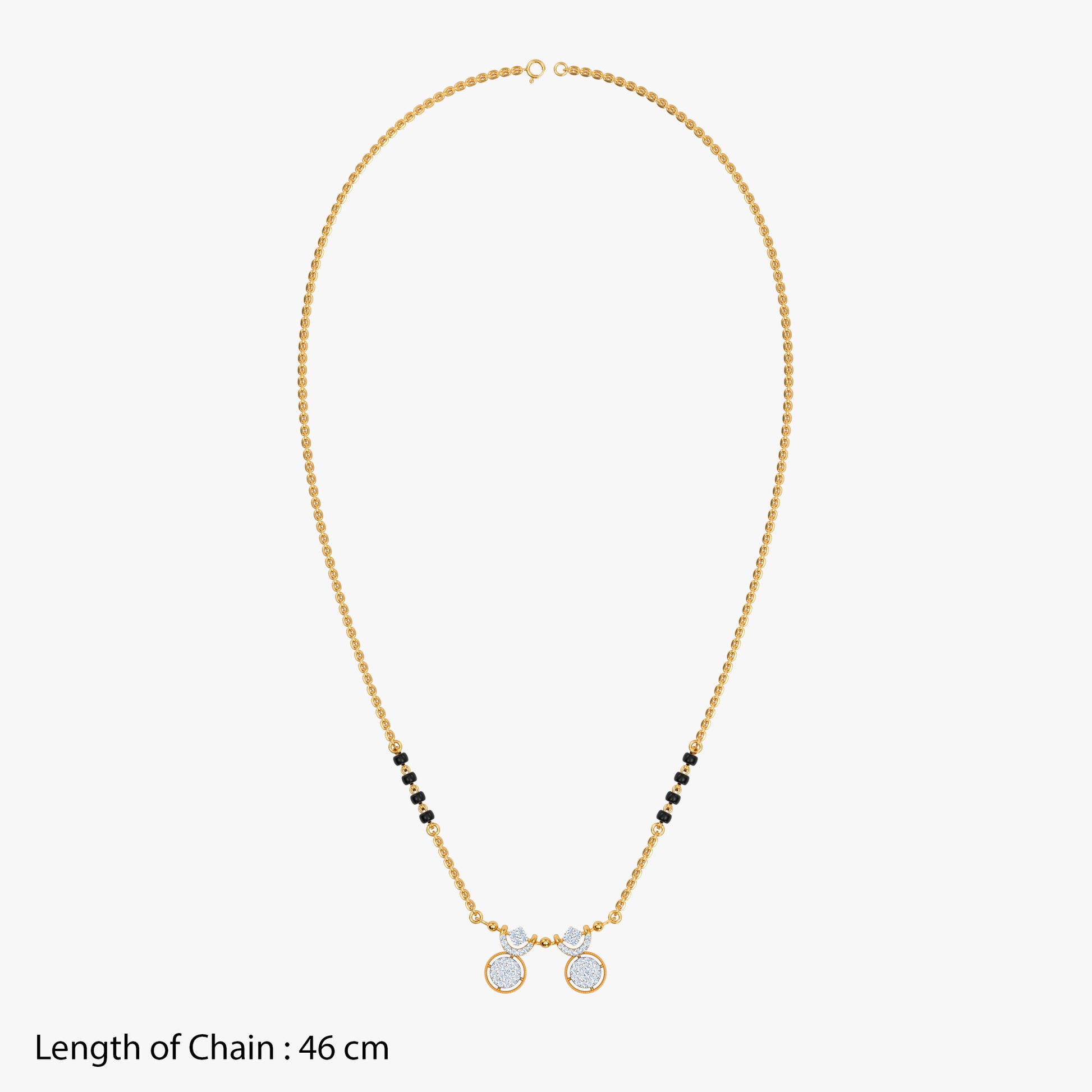Gold Esha Lab Grown Diamond Mangalsutra