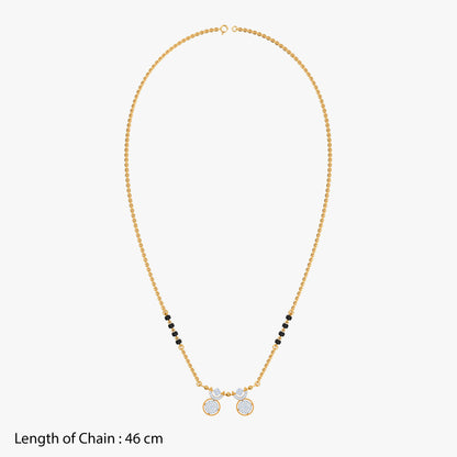Gold Esha Lab Grown Diamond Mangalsutra