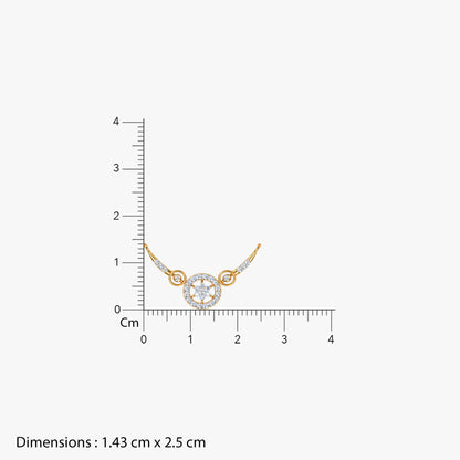 Gold Mia Lab Grown Diamond Mangalsutra