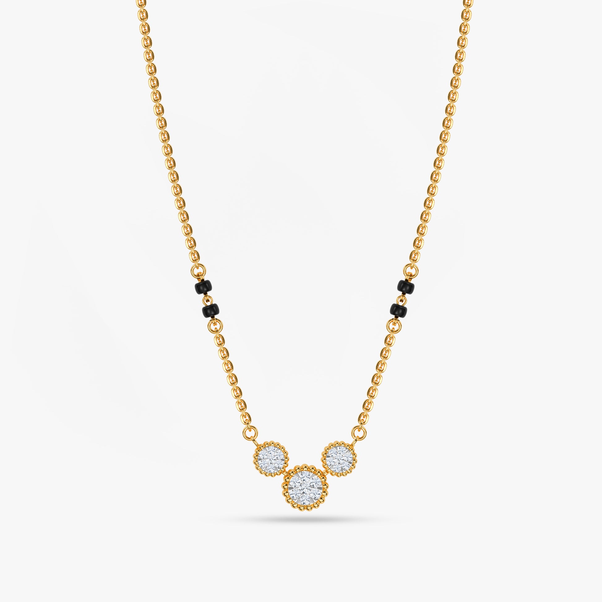 Gold Asha Lab Grown Diamond Mangalsutra