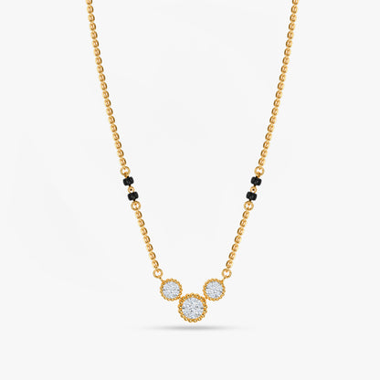 Gold Asha Lab Grown Diamond Mangalsutra