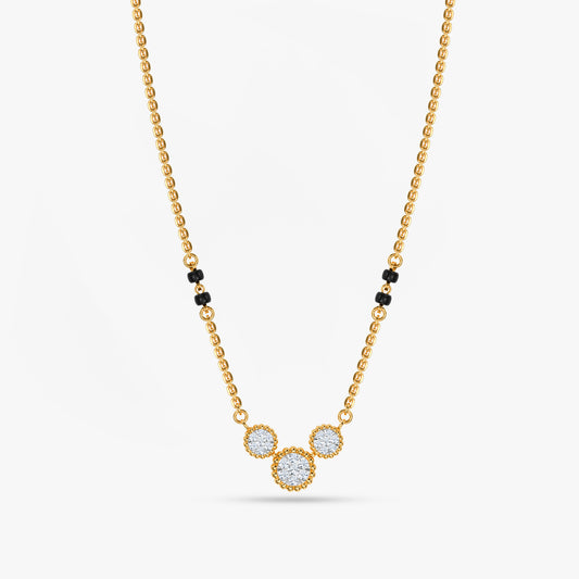 Gold Asha Lab Grown Diamond Mangalsutra