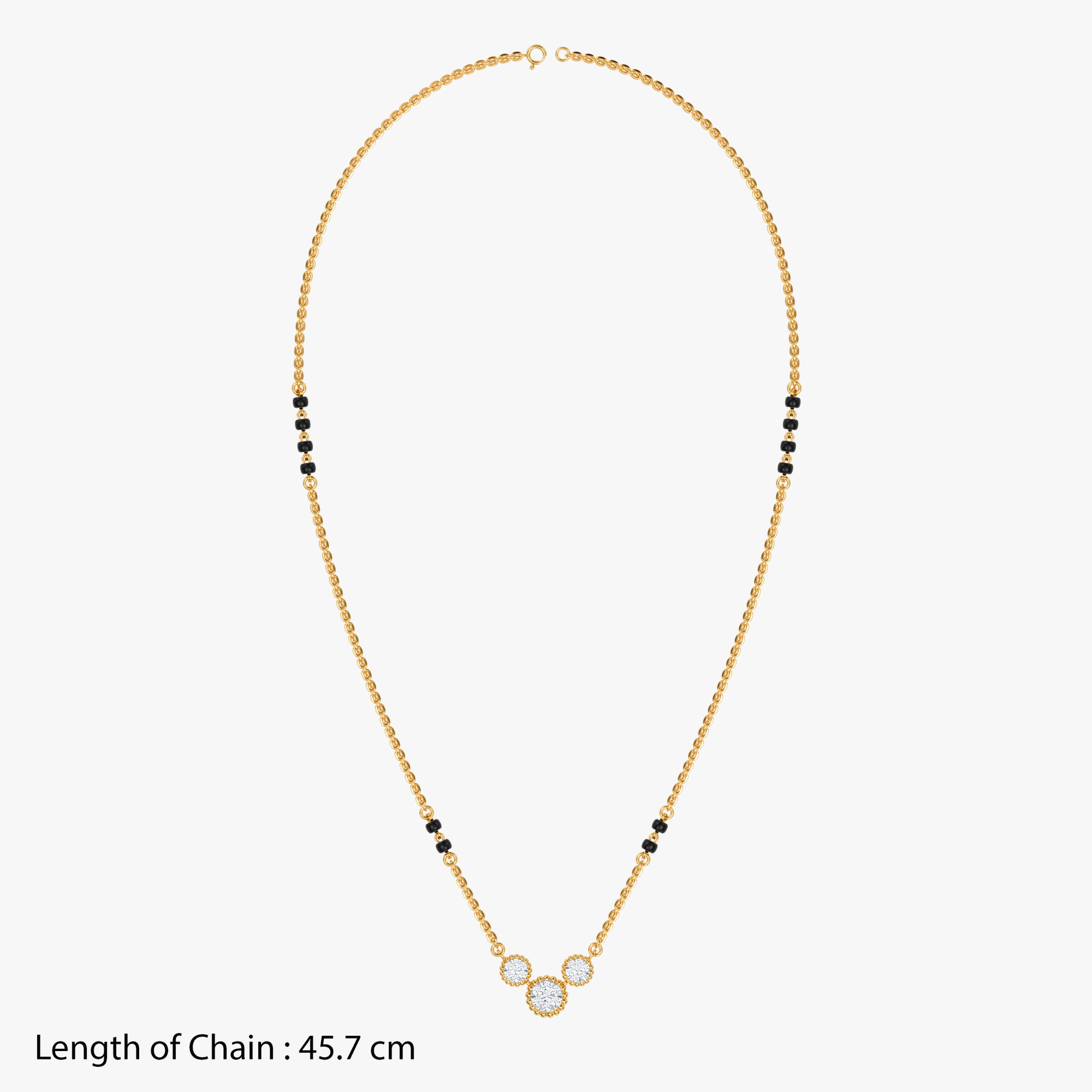 Gold Asha Lab Grown Diamond Mangalsutra