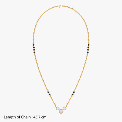Gold Asha Lab Grown Diamond Mangalsutra