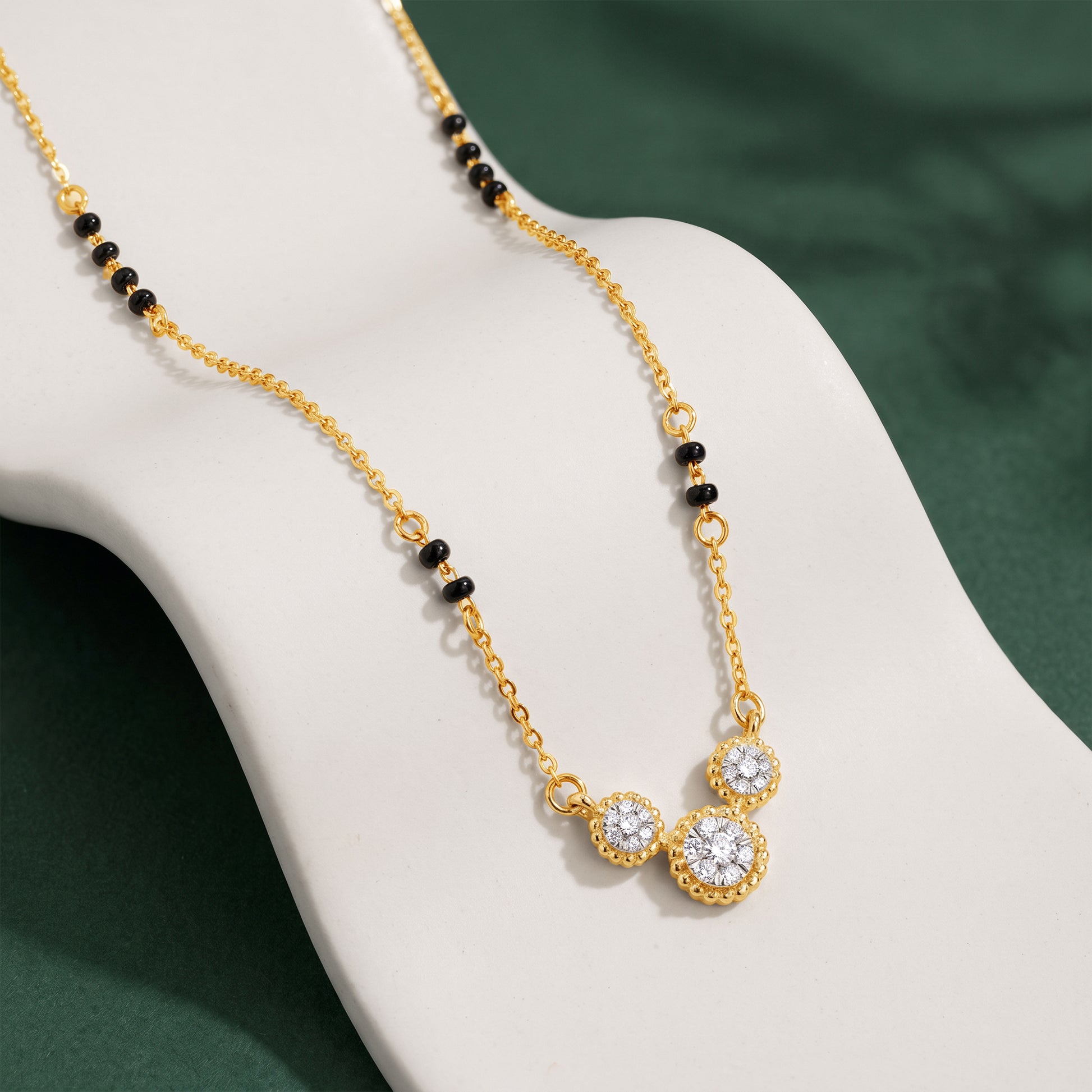 Gold Asha Lab Grown Diamond Mangalsutra