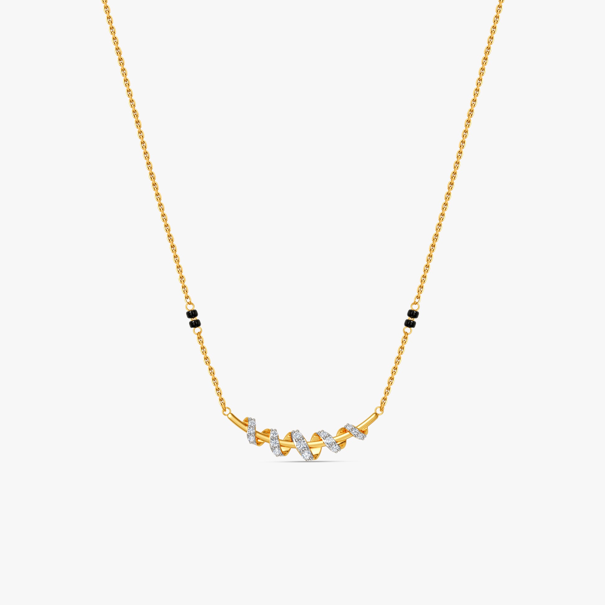 Gold Riya Lab Grown Diamond Mangalsutra