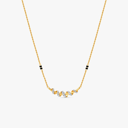 Gold Riya Lab Grown Diamond Mangalsutra