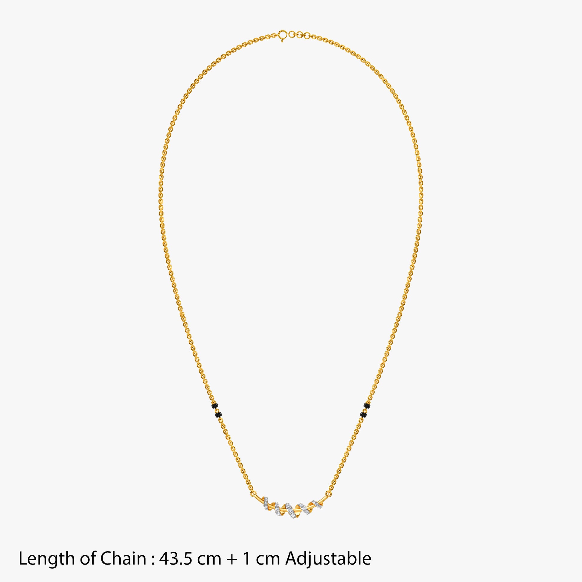 Gold Riya Lab Grown Diamond Mangalsutra