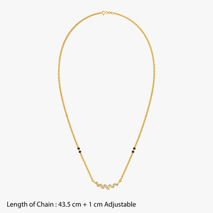 Gold Riya Lab Grown Diamond Mangalsutra