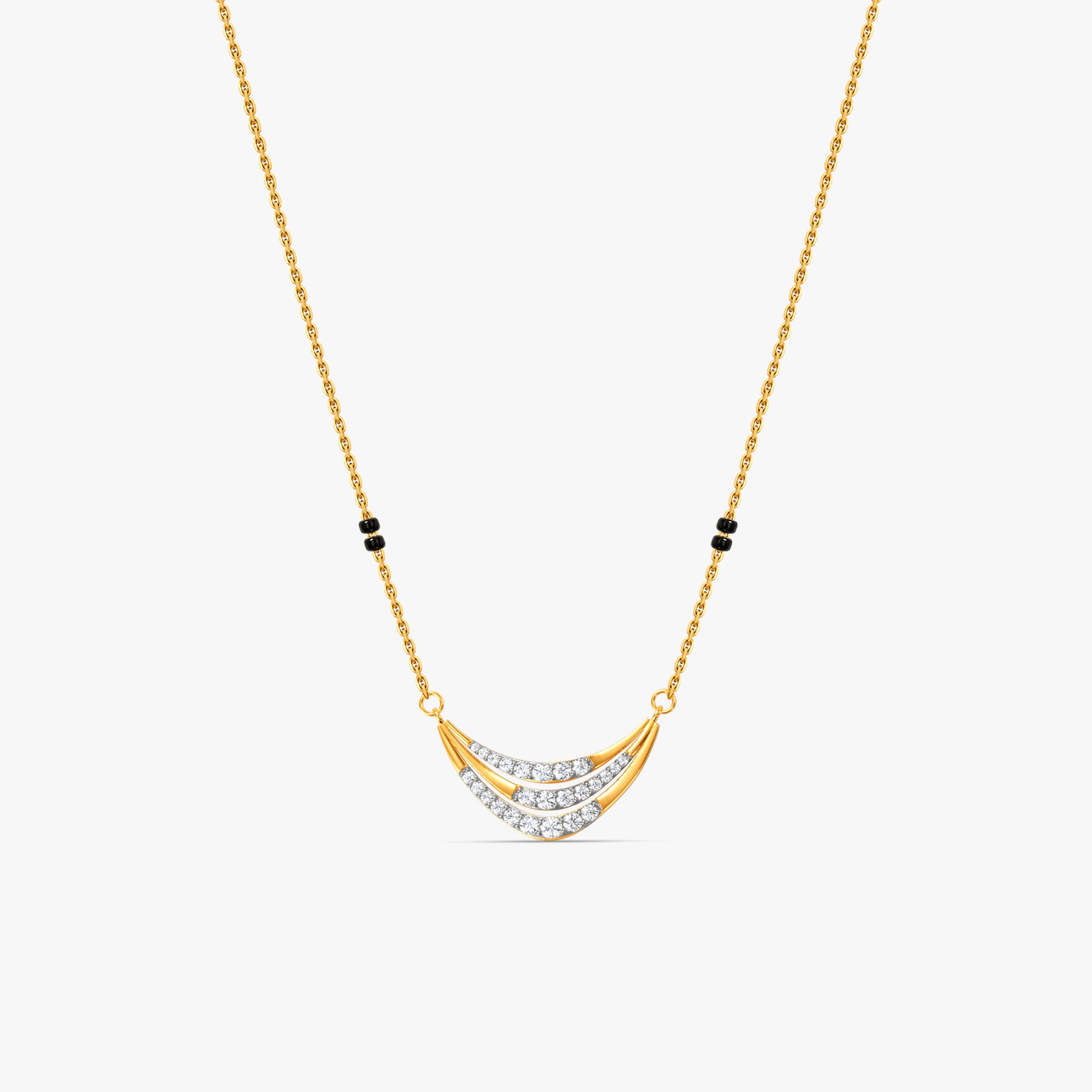 Gold Shalini Lab Grown Diamond Mangalsutra