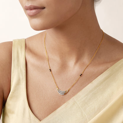 Gold Shalini Lab Grown Diamond Mangalsutra