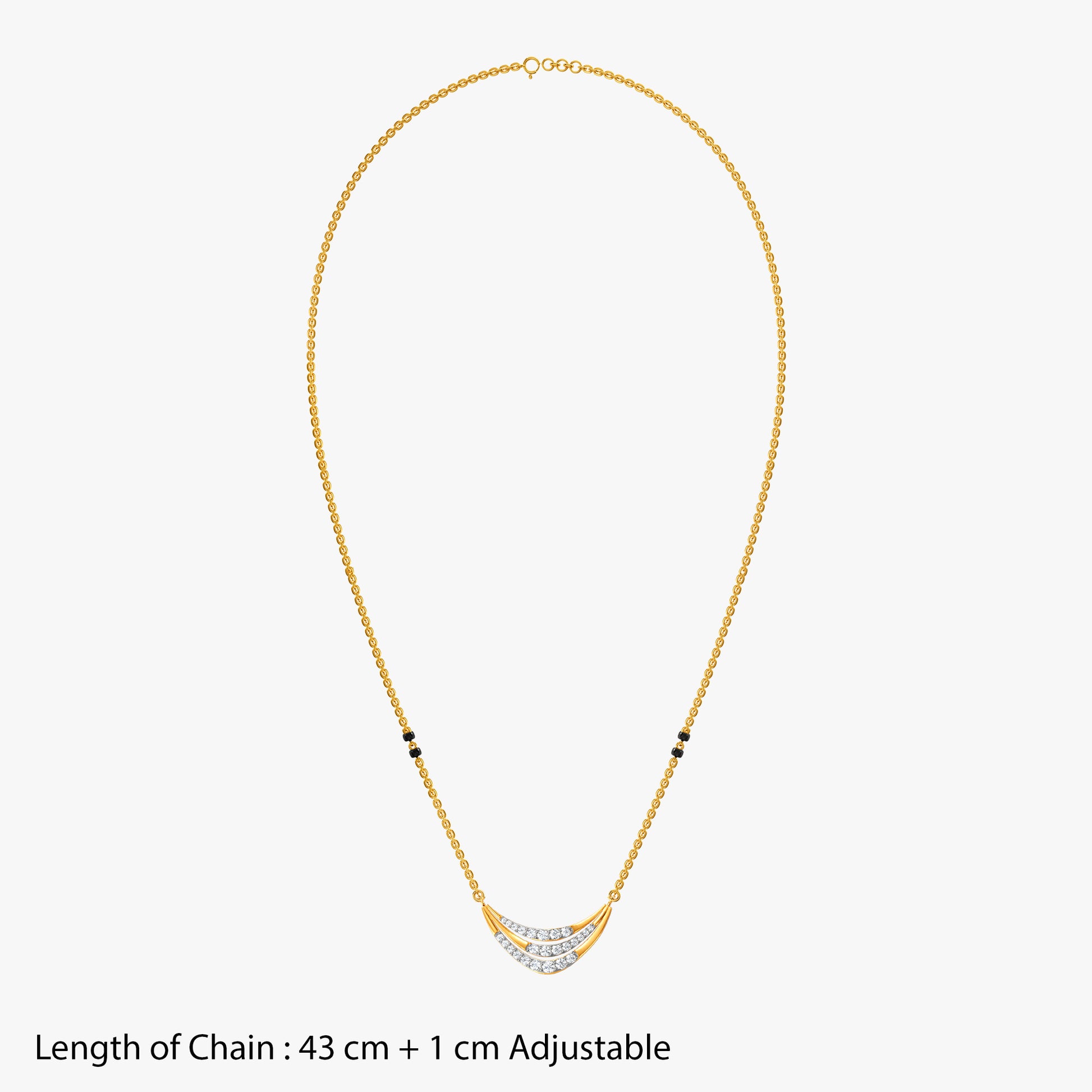 Gold Shalini Lab Grown Diamond Mangalsutra