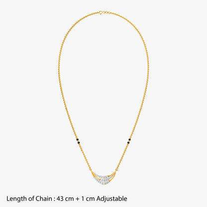Gold Shalini Lab Grown Diamond Mangalsutra