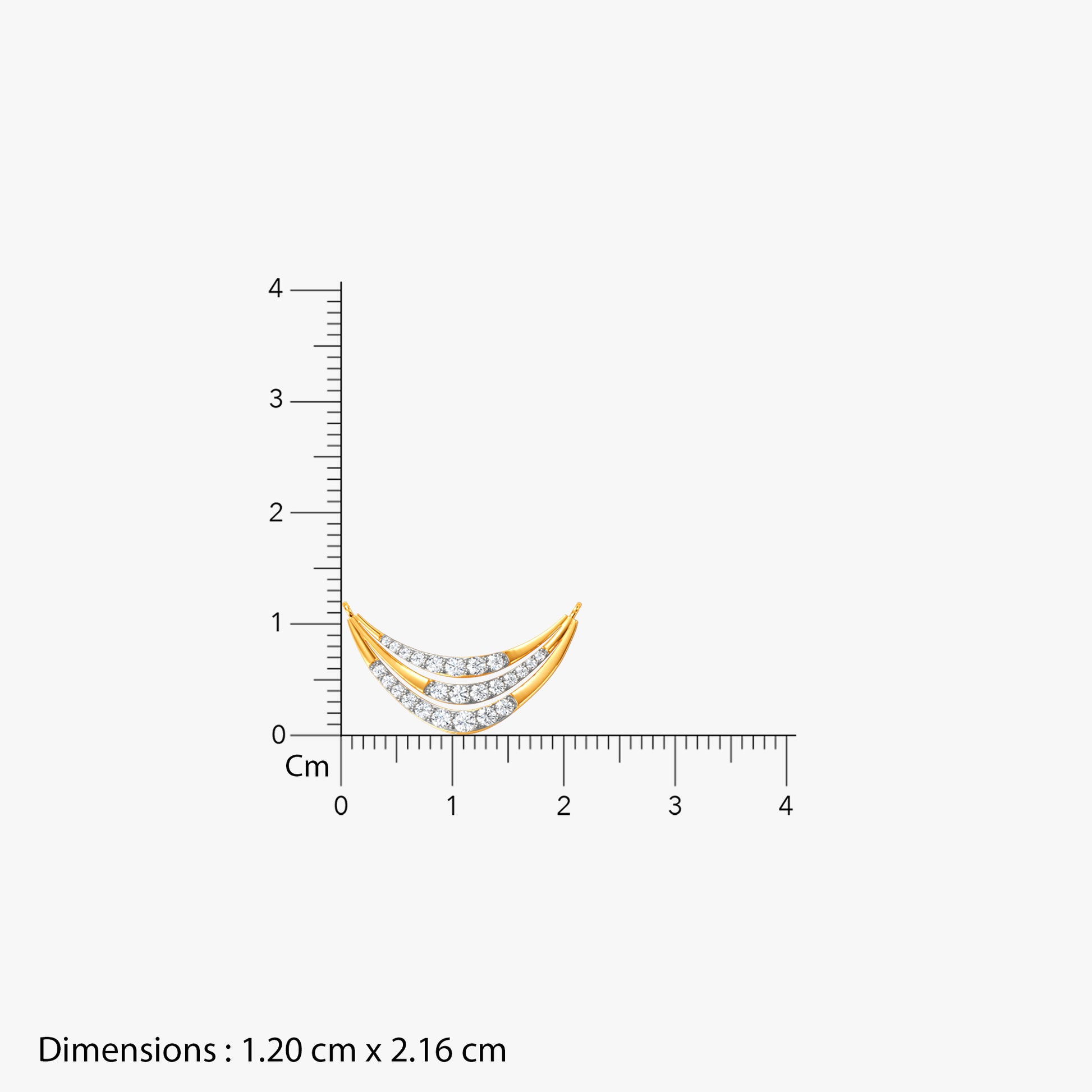 Gold Shalini Lab Grown Diamond Mangalsutra
