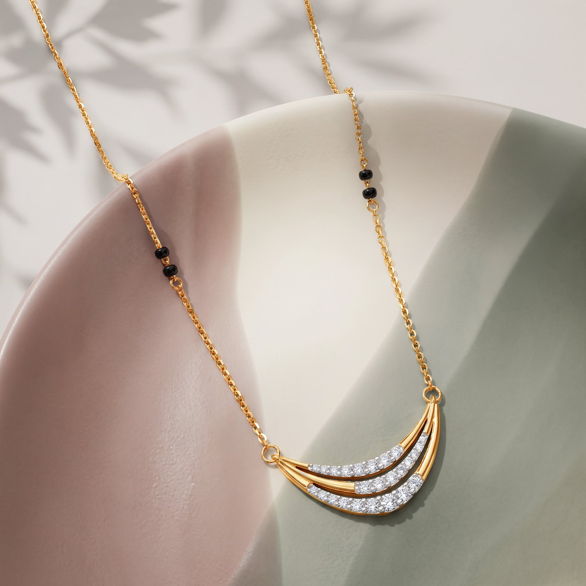 Gold Shalini Lab Grown Diamond Mangalsutra
