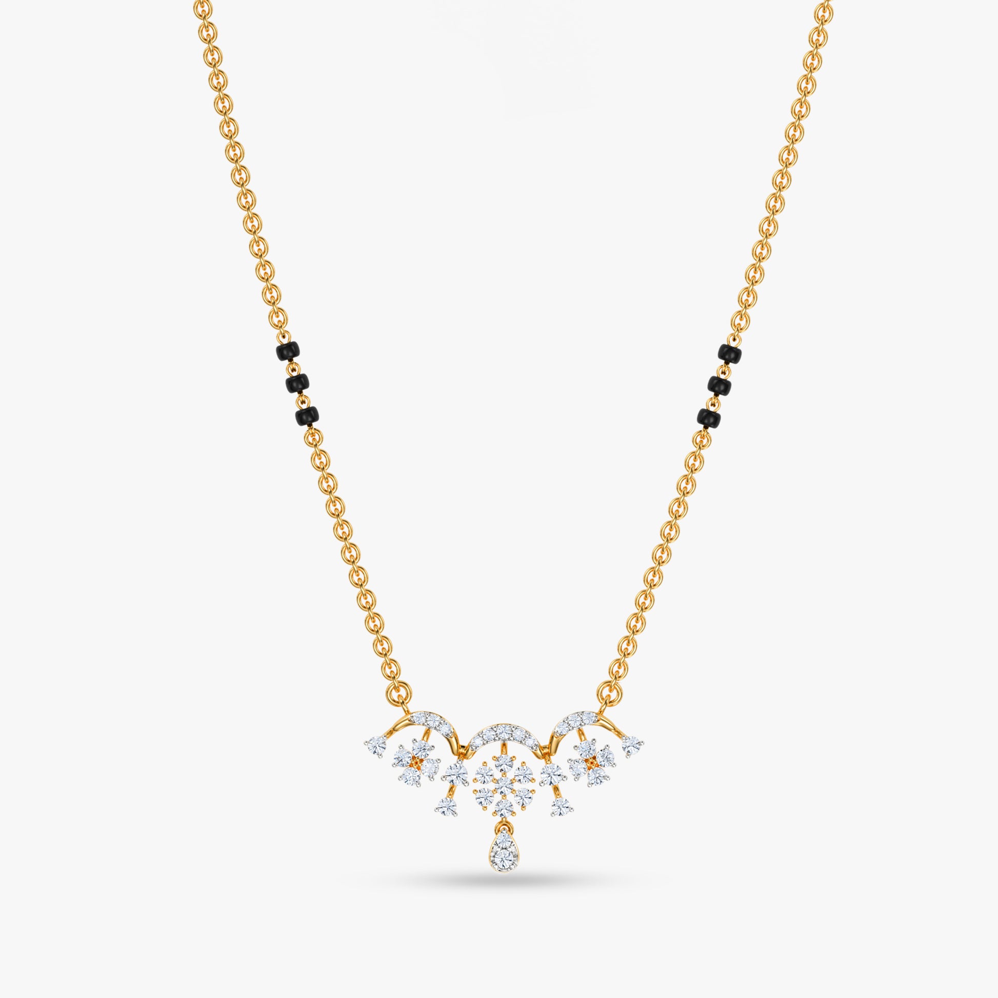 Gold Aaratrika Lab Grown Diamond Mangalsutra