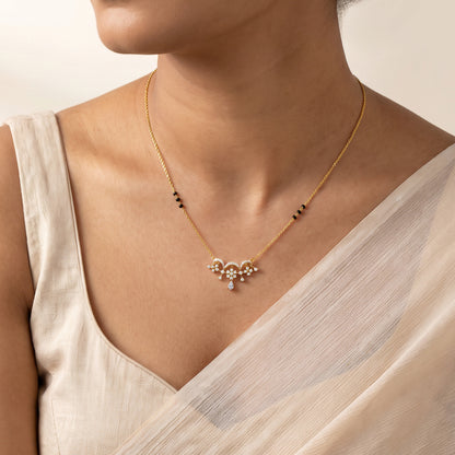 Gold Aaratrika Lab Grown Diamond Mangalsutra