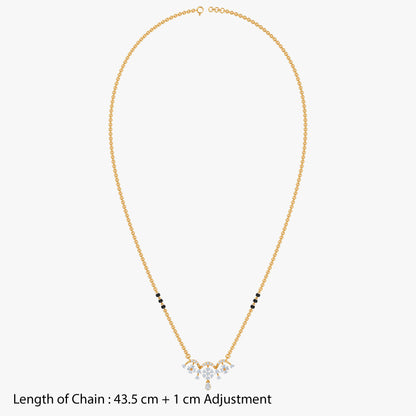 Gold Aaratrika Lab Grown Diamond Mangalsutra