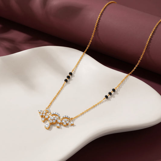 Gold Aaratrika Lab Grown Diamond Mangalsutra