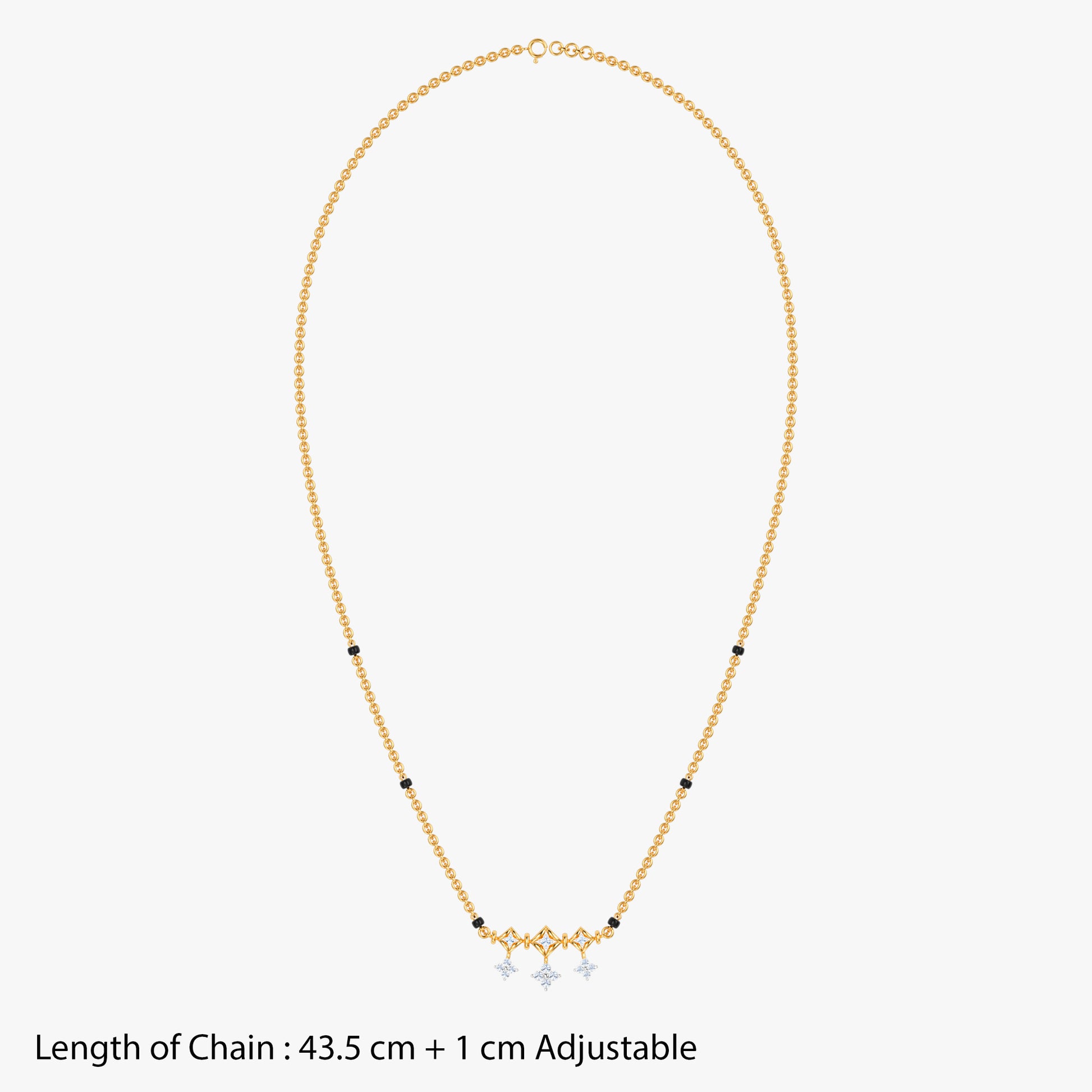 Gold Aarushi Lab Grown Diamond Mangalsutra