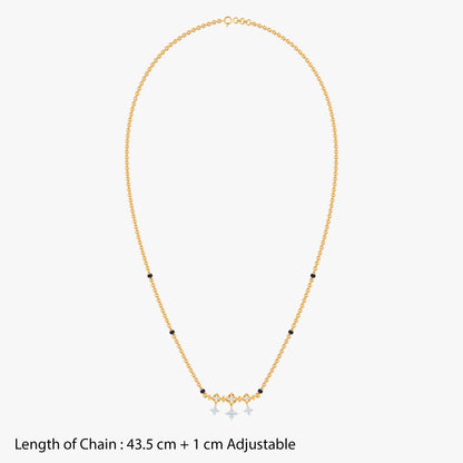 Gold Aarushi Lab Grown Diamond Mangalsutra
