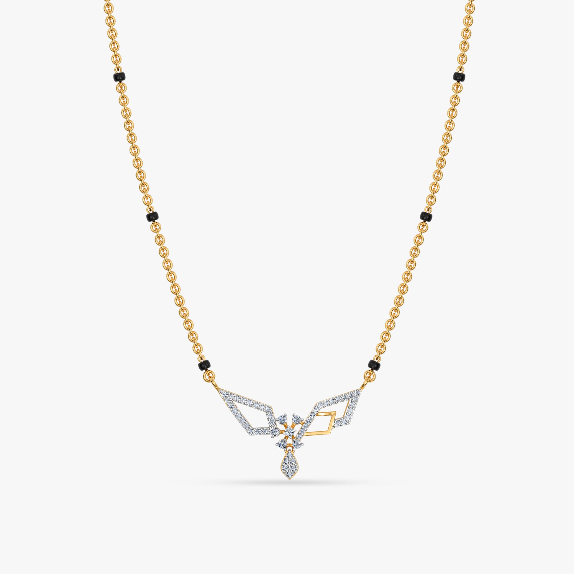 Gold Mira Lab Grown Diamond Mangalsutra