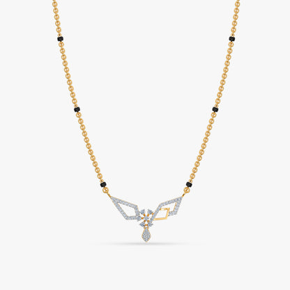 Gold Mira Lab Grown Diamond Mangalsutra