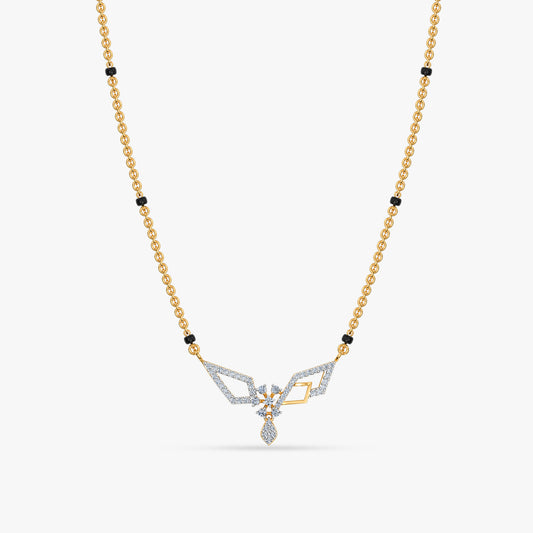 Gold Mira Lab Grown Diamond Mangalsutra