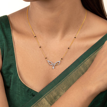 Gold Mira Lab Grown Diamond Mangalsutra