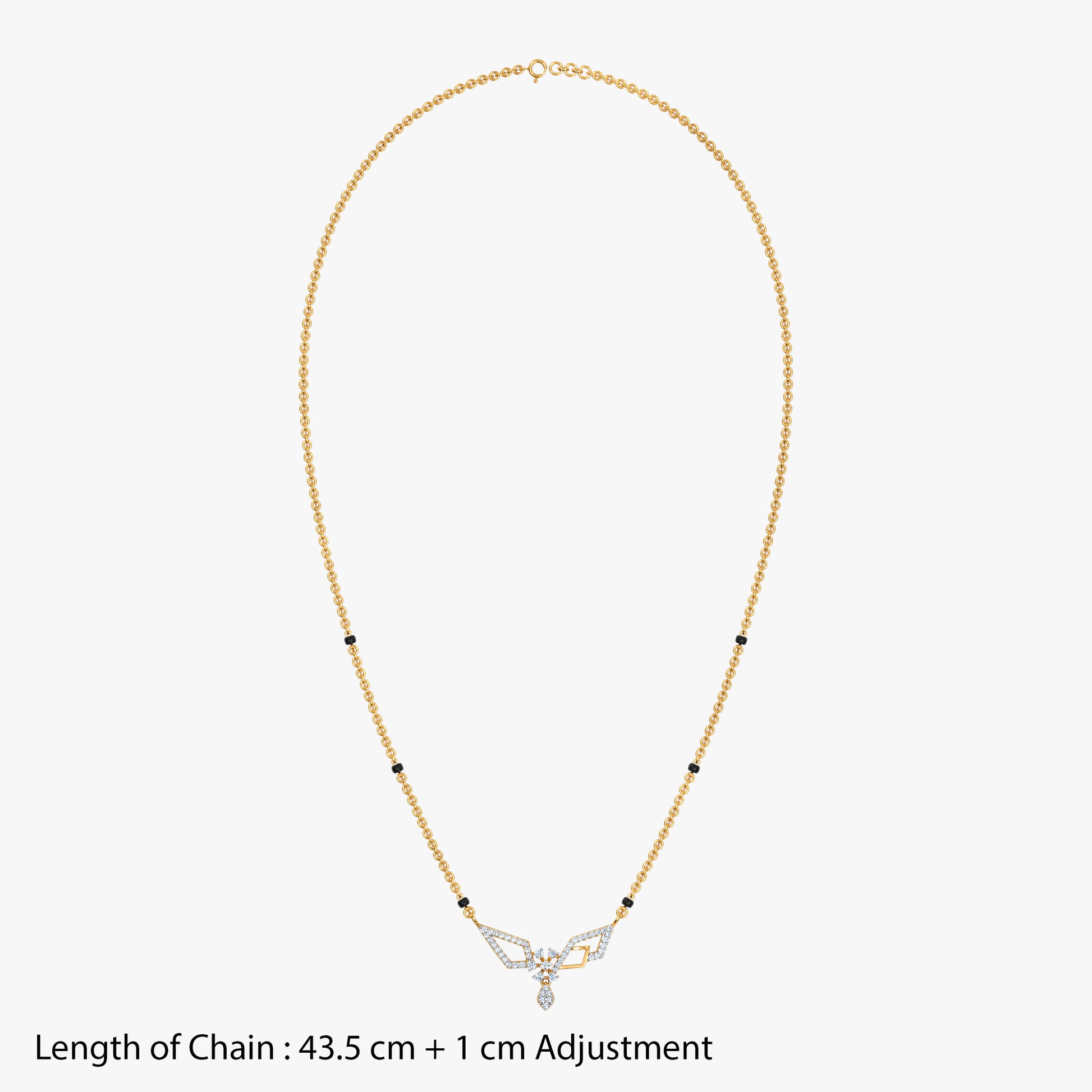 Gold Mira Lab Grown Diamond Mangalsutra