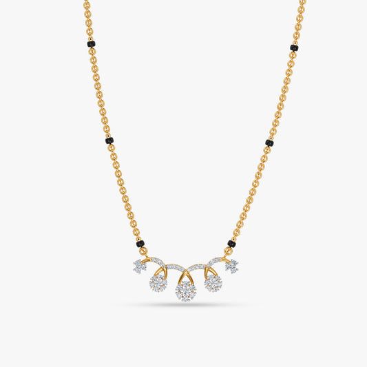Gold Sanskriti Lab Grown Diamond Mangalsutra