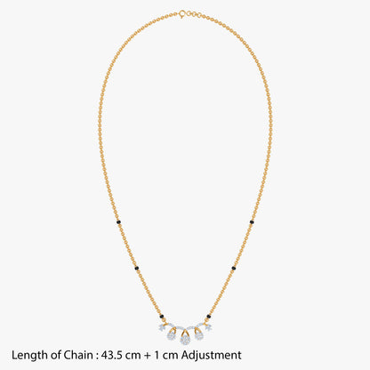 Gold Sanskriti Lab Grown Diamond Mangalsutra