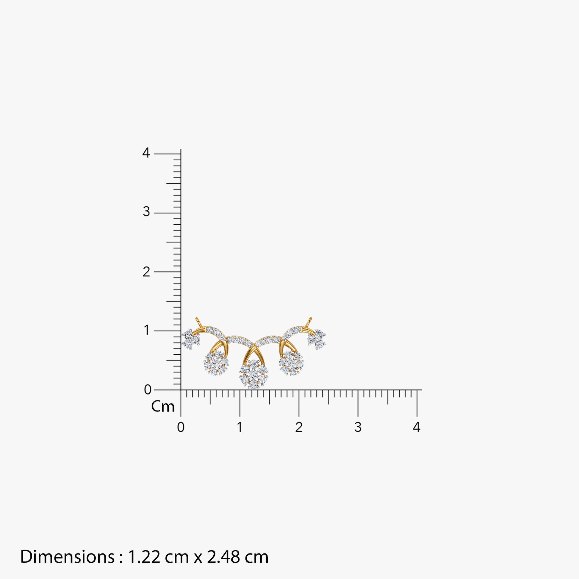Gold Sanskriti Lab Grown Diamond Mangalsutra