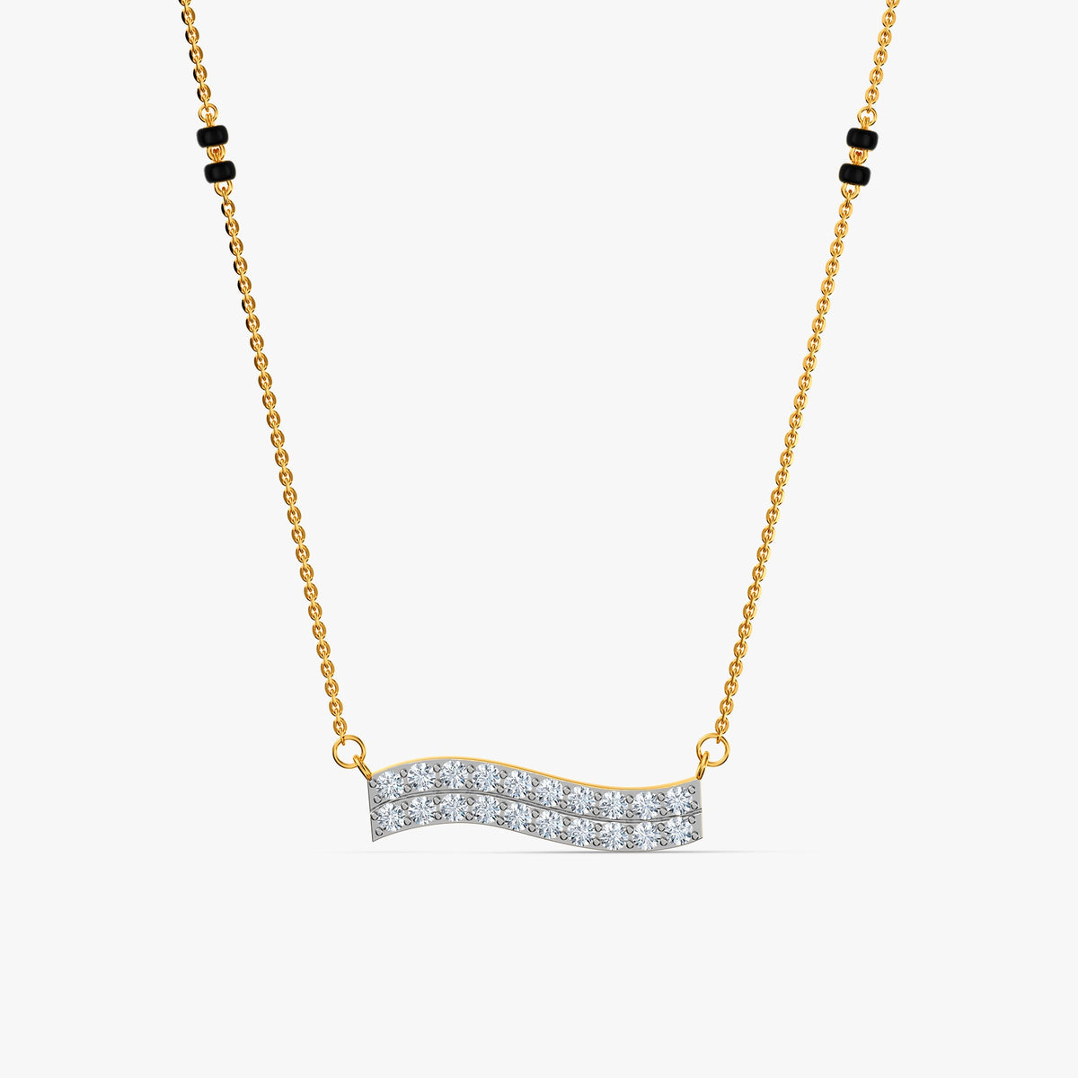 Gold Anvikansha Lab Grown Diamond Mangalsutra