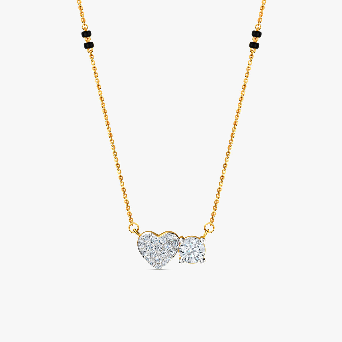 Gold Rohini Lab Grown Diamond Mangalsutra