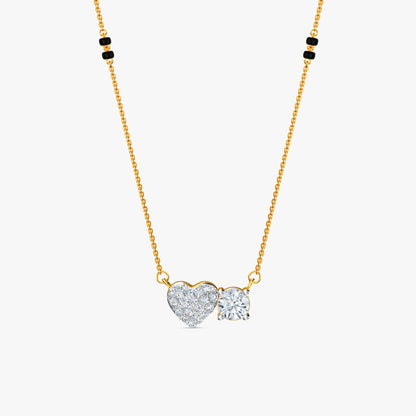 Gold Rohini Lab Grown Diamond Mangalsutra