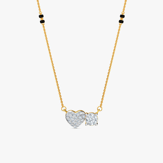 Gold Rohini Lab Grown Diamond Mangalsutra