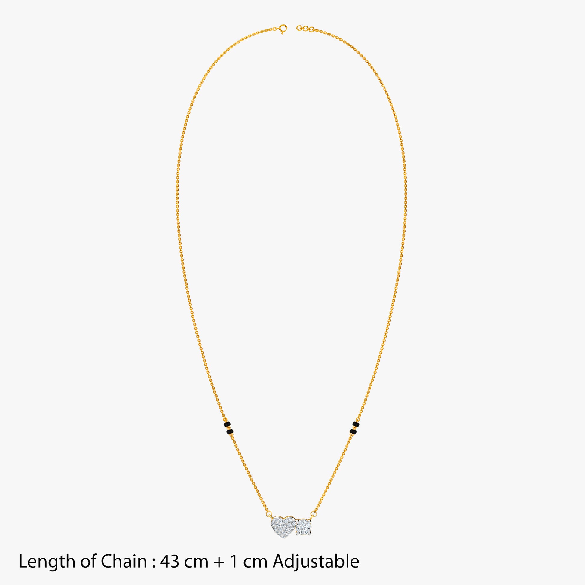 Gold Rohini Lab Grown Diamond Mangalsutra