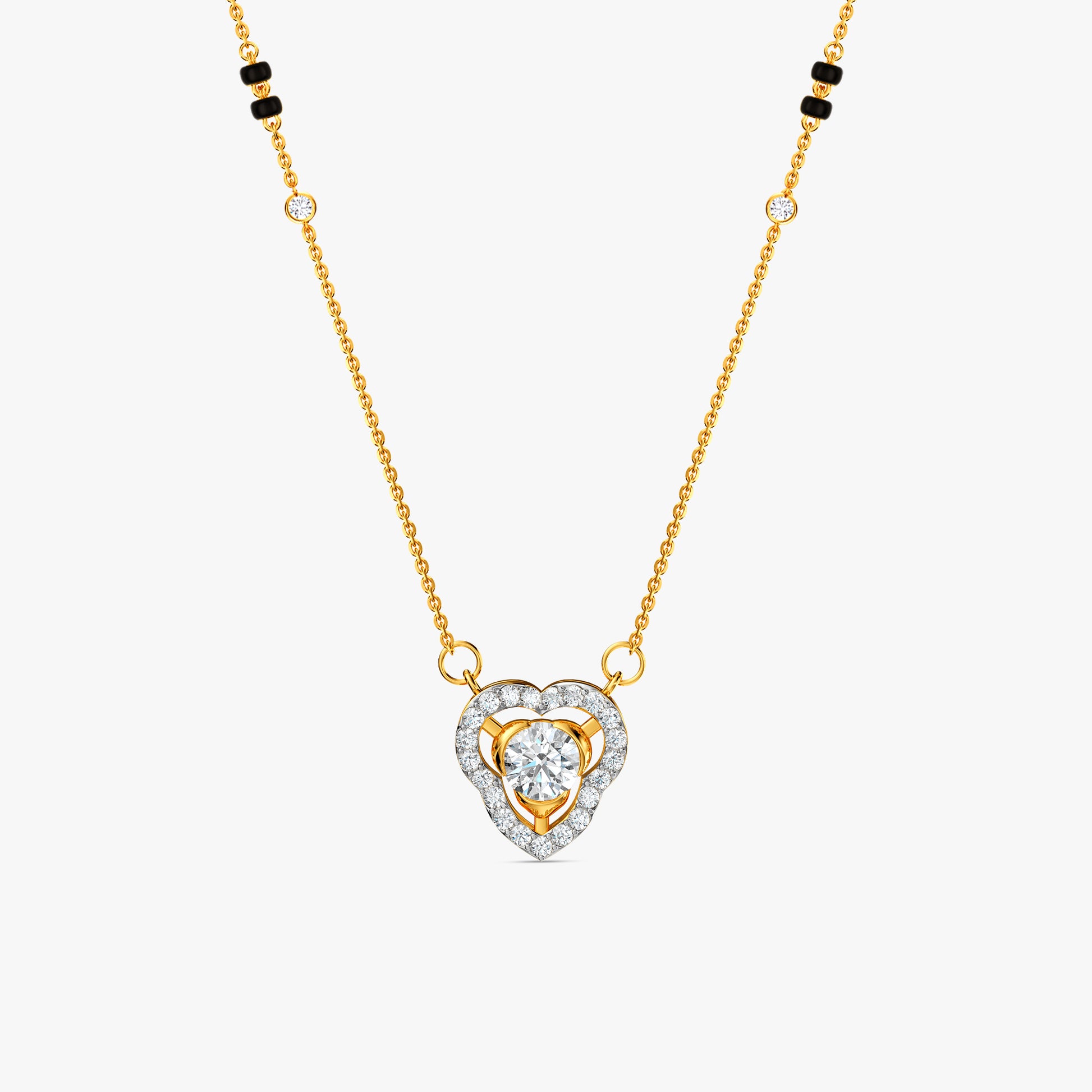 Gold Aruna Lab Grown Diamond Mangalsutra
